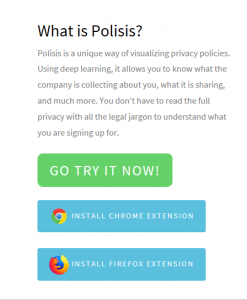 polisis privacy policy pribot